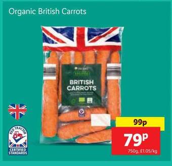 Lidl Organic british carrots offer