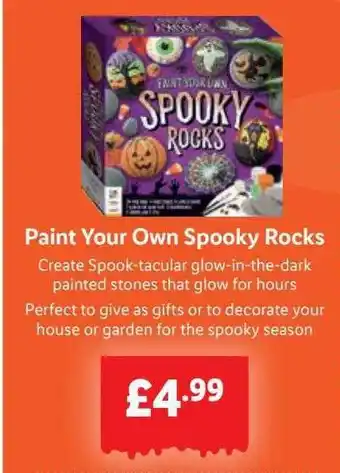 Lidl Paint your own spooky rocks offer