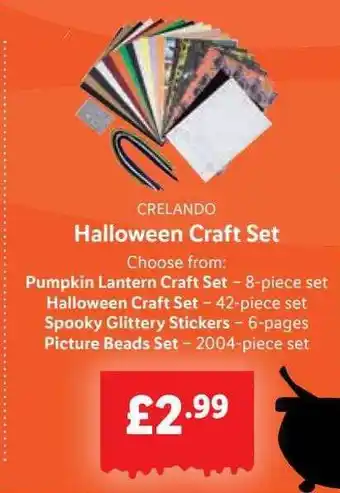 Lidl Crelando halloween craft set offer
