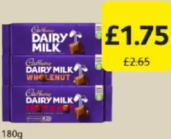 Londis Cadbury Dairy Milk 180g offer