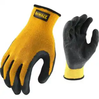 Toolstation Dewalt latex coated gripper gloves offer