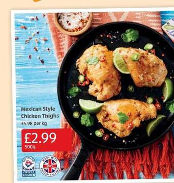 Aldi Mexican style chicken thighs offer