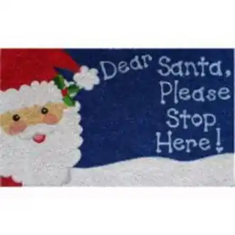 TK Maxx Blue dear santa christmas door mat 45x75cm offer