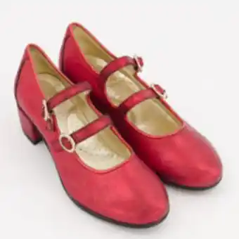 TK Maxx Red leather heeled ballerinas offer