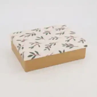 TK Maxx White mistletoe gift box 23x17.5cm offer