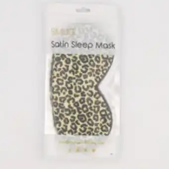 TK Maxx Cream animal pattern satin sleep mask offer