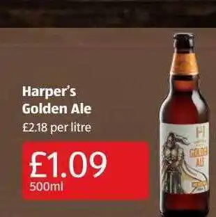 Aldi Harper's golden ale offer