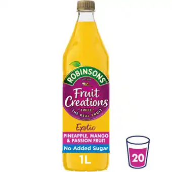Asda Robinsons fruit creations exotic pineapple mango & passion fruit squash offer