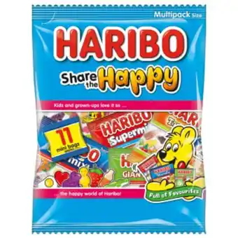 B&M Stores Haribo share the happy mini bags 176g offer