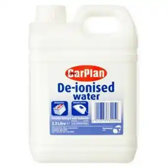 Sainsbury's Carplan de-ionised water 2.5l offer