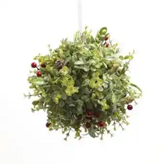 Home Bargains Home collections: frosted holly ball offer