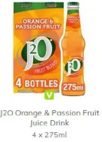 J20 Orange & Passion Fruit Juice Drink 4x275ml