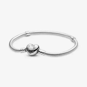 Pandora Pandora moments heart clasp snake chain bracelet offer