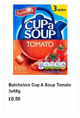 Batchelors cup a soup tomato 3x68 g