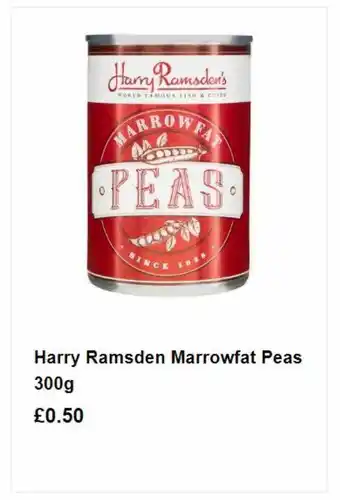 Poundland Harry ramsden marrowfat peas 300 g offer