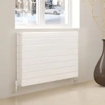 Toolstation Tesni eve double panel horizontal designer radiator 578 x 800mm 2948btu white offer