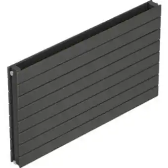 Toolstation Tesni eve double panel horizontal designer radiator 578 x 1000mm 3685btu anthracite offer