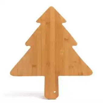 Home Bargains Home collections: christmas tree bamboo serving board offer