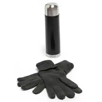 Home Bargains Jeff & co by jeff banks: stainless steel flask & soft touch gloves offer