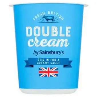 Sainsbury's Sainsbury's double cream 300ml offer