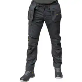 Toolstation Dewalt aspen ripstop stretch holster pocket trousers black 30" l offer