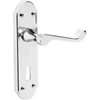 Toolstation Mandara door handles lock polished offer