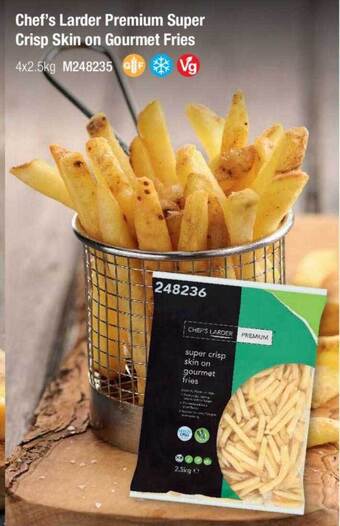 Booker Wholesale Chef's larder premium super crisp skin on gourmet fries offer
