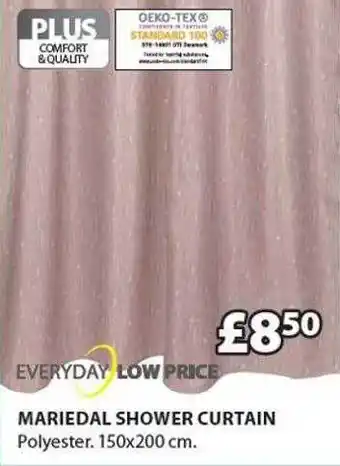 JYSK Mariedal shower curtain offer