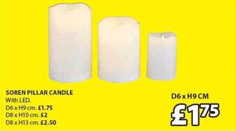 JYSK Soren pillar candle offer