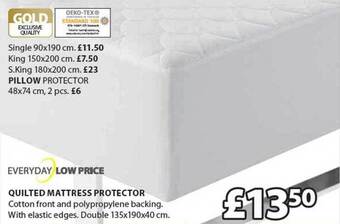 JYSK Quilted mattress protector offer