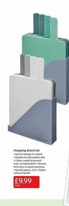 Aldi Chopping board set offer