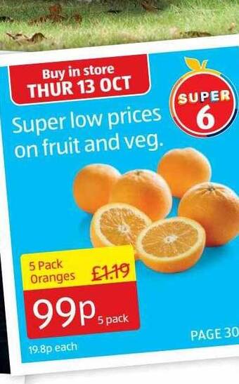 Aldi Oranges offer