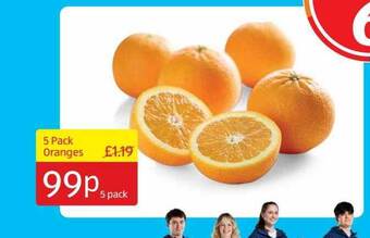 Aldi 5 pack oranges offer
