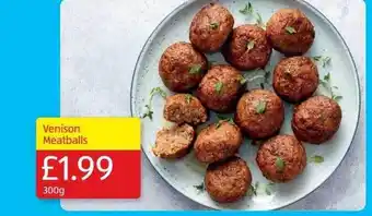 Aldi Venison meatballs offer