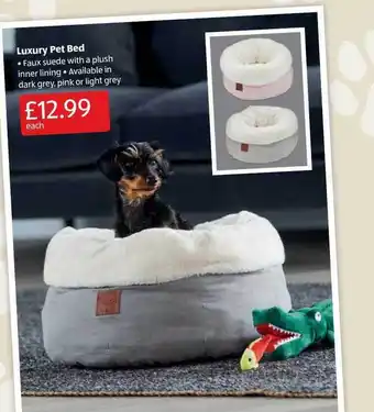 Aldi Luxury pet bed offer