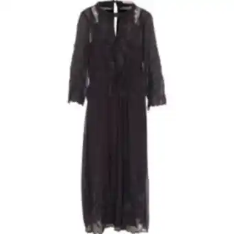 TK Maxx Black embroidered floral maxi dress offer