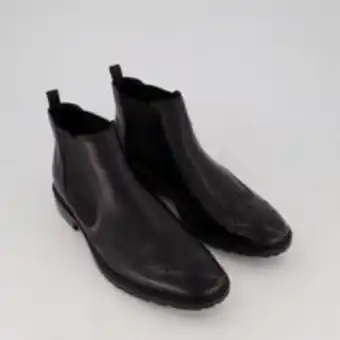 TK Maxx Black leather wingtip chelsea boots offer