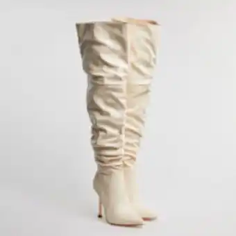 TK Maxx Cream knee high boots offer