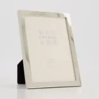 Silver tone rectangular photo frame 7x5"