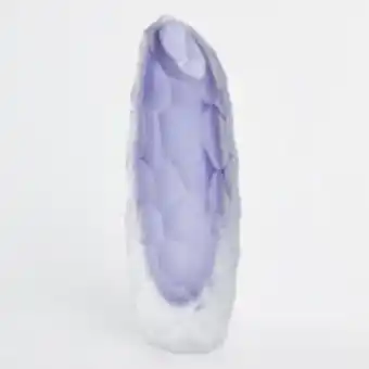 TK Maxx Purple satin glass vase 33cm offer