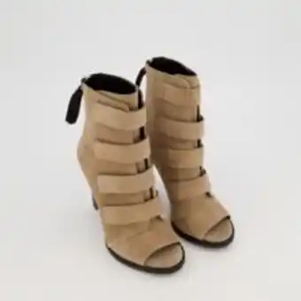 TK Maxx Taupe peep toe boots offer