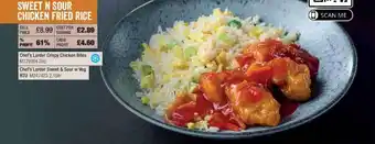 Booker Wholesale Chef's larder crispy chicken bites, chef's larder sweet & sour w veg offer