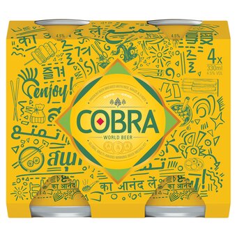 Tesco Cobra premium lager 4x330ml offer