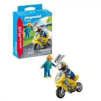 Home Bargains Playmobil: special plus boys with motorcycle 70380 offer