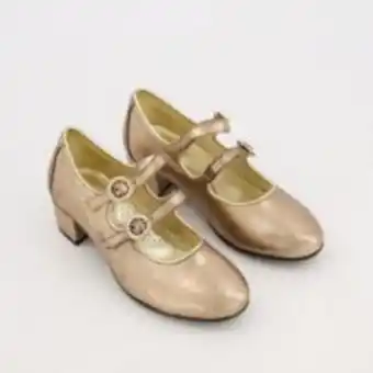 TK Maxx Metallic gold tone leather shoes offer