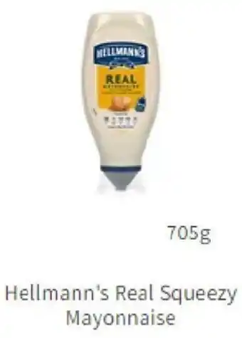 Asda Hellmann's Real Squeezy Mayonnaise 705ml offer
