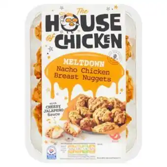 Sainsbury's The house chicken meltdown nacho chicken breast nuggets 350g offer