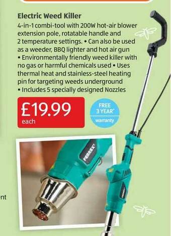Aldi Electric Weed Killer offer