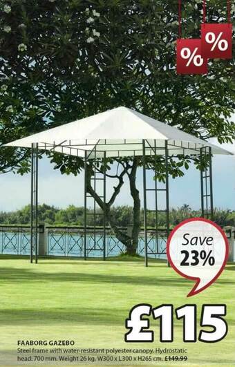 JYSK Faaborg Gazebo offer