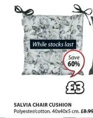 JYSK Salvia Chair Cushion offer